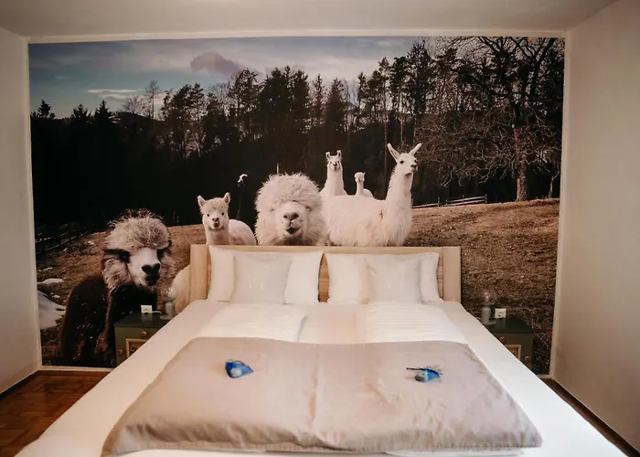 Alpakas, Lamas Und Rentiere Zum Gruenen Lantgård Grossdorf (Styria)